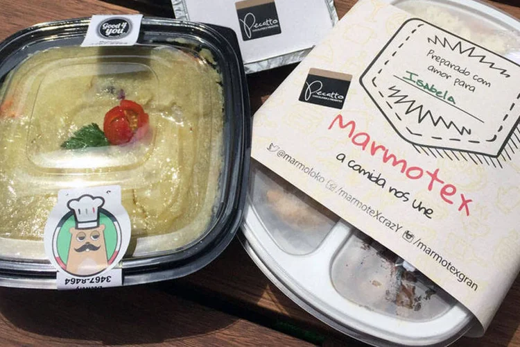 Marmita da Marmotex: os pedidos podem ser feitos até 10h da manhã do mesmo dia de entrega
 (Divulgação)