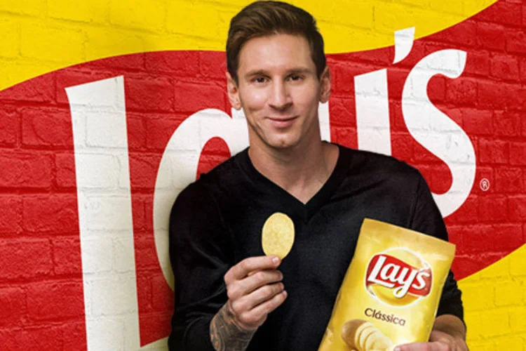 Lionel Messi: campanha para as batatas Lay's (Reprodução)