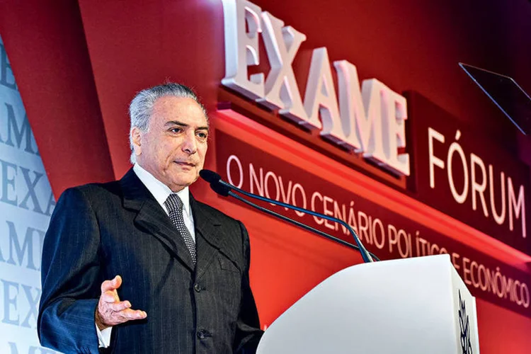 Presidente Michel Temer: “Precisamos avançar com segurança e sentido de urgência” (Germano Luders/Exame)