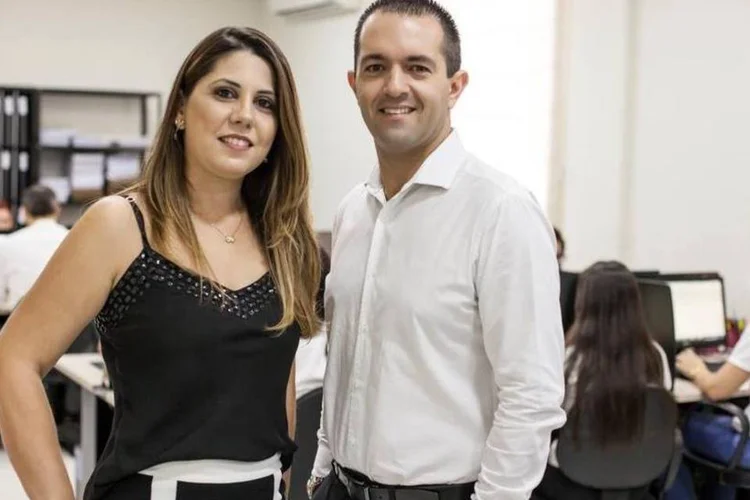 O casal Sibele e Eric Vaz de Lima, fundadores da rede de franquias Vazoli (Divulgação)