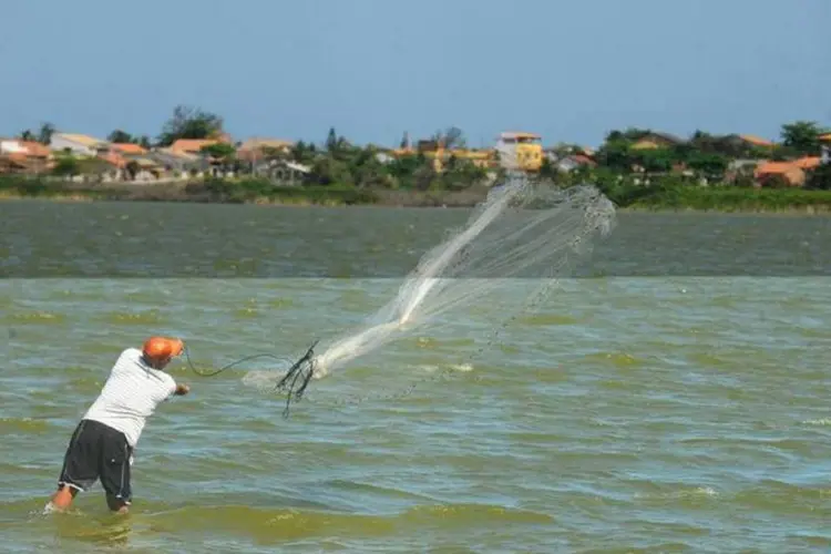 
	Pescador na &Aacute;rea de Preserva&ccedil;&atilde;o Ambiental de Maric&aacute;, na Regi&atilde;o dos Lagos, no Rio de Janeiro
 (ABr)
