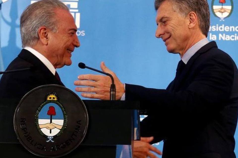 Macri e Temer buscarão promover comércio e abertura do Mercosul