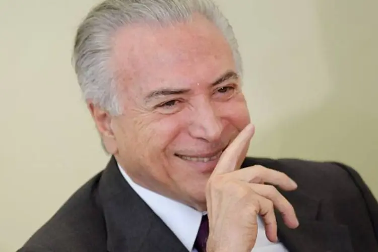 Michel Temer: durante boa parte da quarta-feira, Temer recebeu senadores, inclusive alguns que votaram contra o impeachment da ex-presidente Dilma (Getty Images/Getty Images)