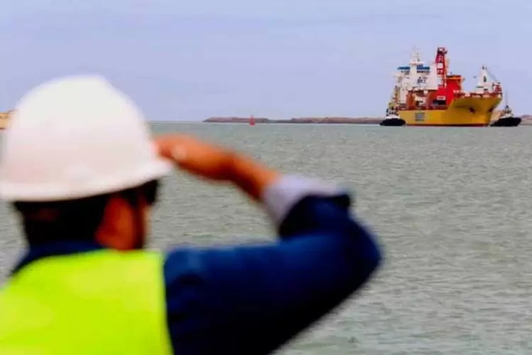 Prumo: contratos com a Petrogal visavam a prestação de serviços de transbordo no terminal de petróleo do Porto do Açu (Prumo/Divulgação)
