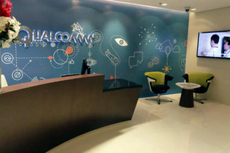 Recepção do escritório da Qualcomm, em São Paulo (Luísa Melo/Exame.com)