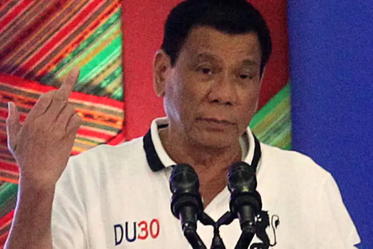 Rodrigo Duterte: presidente das Filipinas não explicou qual seria o âmbito de atuação dos militares na campanha antidrogas (REUTERS/Lean Daval Jr/Reuters)