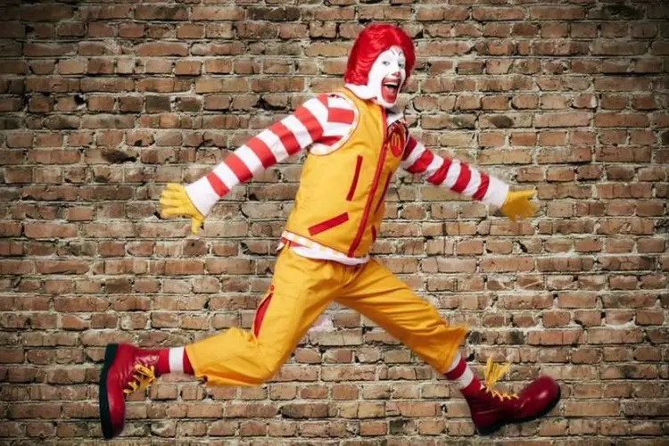 
	Ronald McDonald: mascote &eacute; um dos maiores s&iacute;mbolos da rede de fast food
