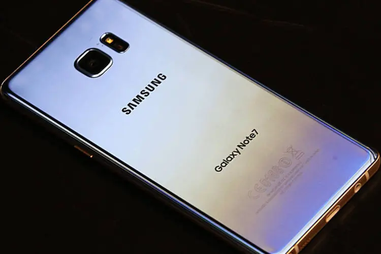 Samsung: "A Samsung reportou sólidos resultados apenas com as vendas de modelos de smartphone mais antigos, como o S7, após a descontinuação do Note 7" (George Frey/Getty Images)