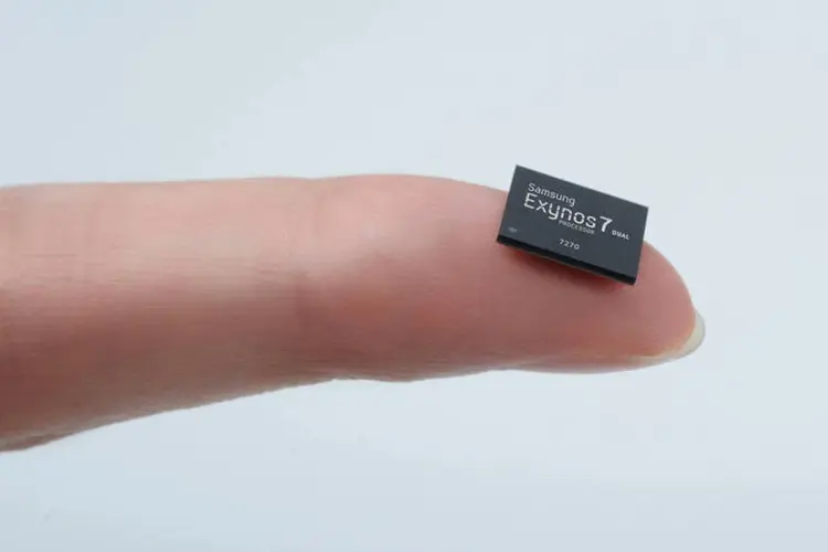 
	Chip: ele comporta tecnologia 4G, Bluetooth e Wi-Fi
 (Divulgação/Samsung)