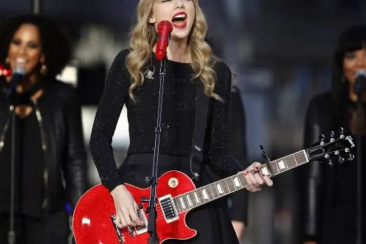 
	Cantora Taylor Swift apresenta-se durante o programa &ldquo;Good Morning Am&eacute;rica&rdquo;, da ABC, em Nova York
 (Lucas Jackson/Reuters)