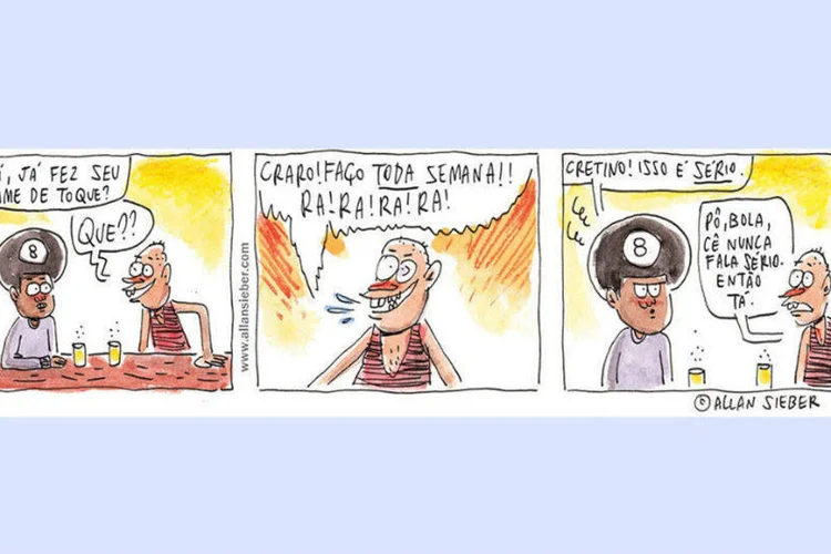 Tirinha de Allan Sieber (Reprodução)