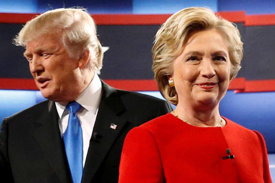 
	Trump e Hillary: diferen&ccedil;a entre os dois &eacute; de 11 pontos percentuais
 (Jonathan Ernst / Reuters)