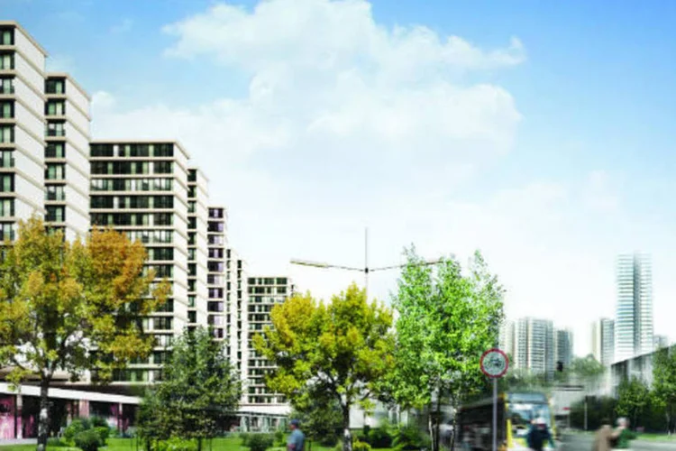 
	Render 3D de como dever&aacute; ficar centro de S&atilde;o Paulo: t&eacute;rreo com servi&ccedil;os, com&eacute;rcio, &aacute;reas verdes e pr&eacute;dios residenciais
 (Divulgação/Instituto Urbem)