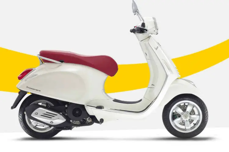 Vespa, da Piaggio: empresa é dona de 25% do mercado de scooters europeu