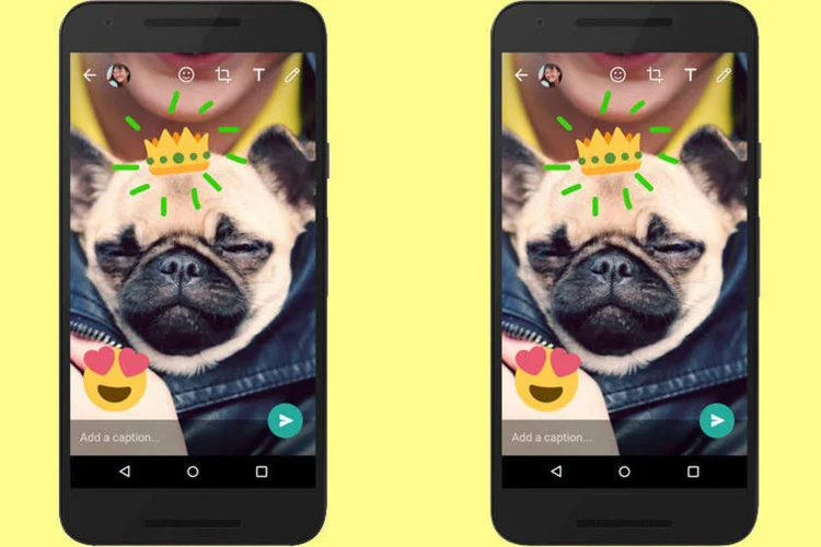 WhatsApp: aplicativo ganhou funcionalidades de edição de imagens (Divulgação/WhatsApp)