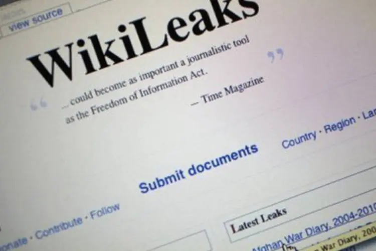 
	P&aacute;gina do WikiLeaks: &quot;Todos os documentos relacionados &agrave;s elei&ccedil;&otilde;es americanas sair&atilde;o antes de 8 de novembro&quot;
 (©AFP/Getty Images/File / Joe Raedle)