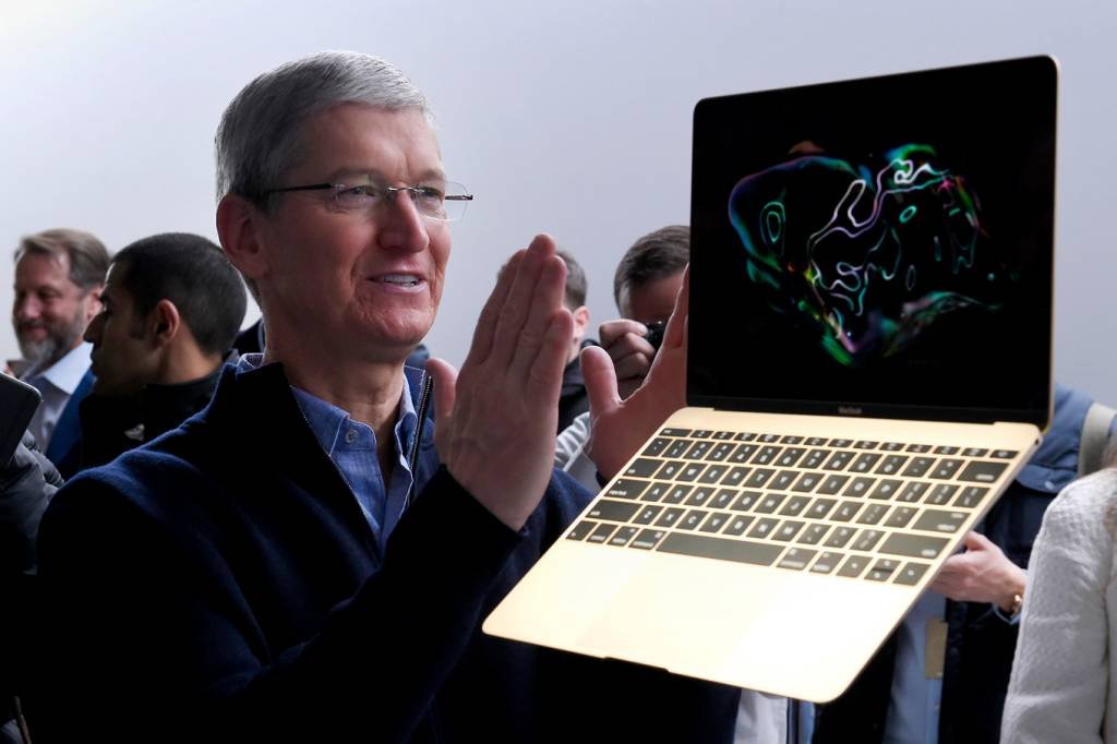 MacBook: os notebooks da Apple caíram da primeira posição para a quinta no ranking (David Paul Morris/Bloomberg)