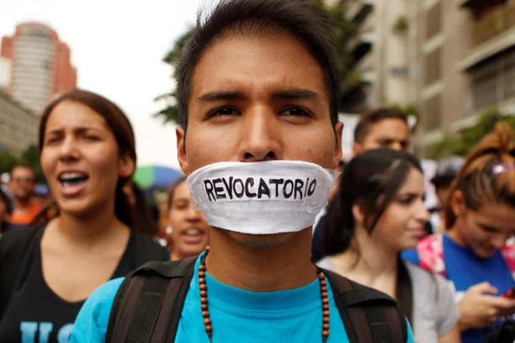 Protesto na Venezuela contra Nicolás Maduro 26/10/2016 (Christian Veron/Reuters)