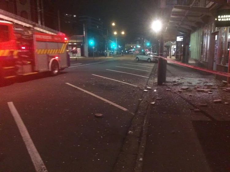 Brasileiro em Wellington, capital do país, registrou a situação no centro da cidade após terremoto (Rodrigo Rühee)