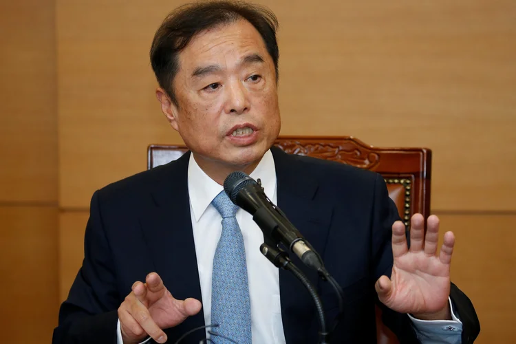 Kim Byong-joon: isto confirma a crença generalizada de que Park Geun-hye perderá parte de seus poderes (Kim Hong-Ji/Reuters)