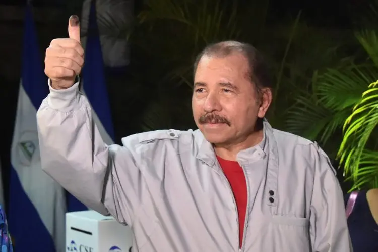 Daniel Ortega: atual presidente teve mais de 72 por cento dos votos na Nicarágua (Rodrigo Arangua/Reuters)