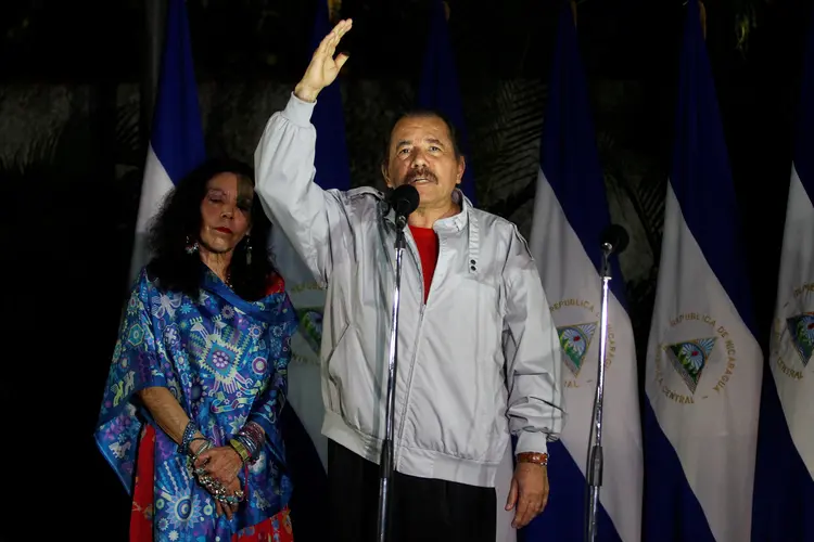 Ortega: presidente da Nicarágua é aliado de Lula pela afinidade política entre a Frente Sandinista de Libertação Nacional e o PT (Oswaldo Rivas/Reuters)