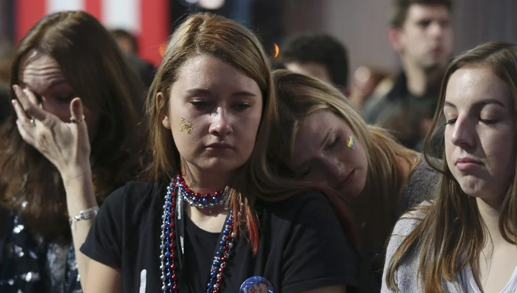 Eleitores de Hillary Clinton: apoiadores de Hillary afirmaram ter sido pegos de surpresa pela vitória de Trump