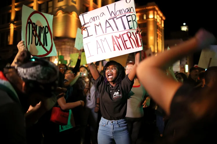 Protestos: a página "Not My President" no Facebook já convocou uma grande manifestação na capital do país para o próximo dia 20 de janeiro (Sandy Huffaker/Reuters)