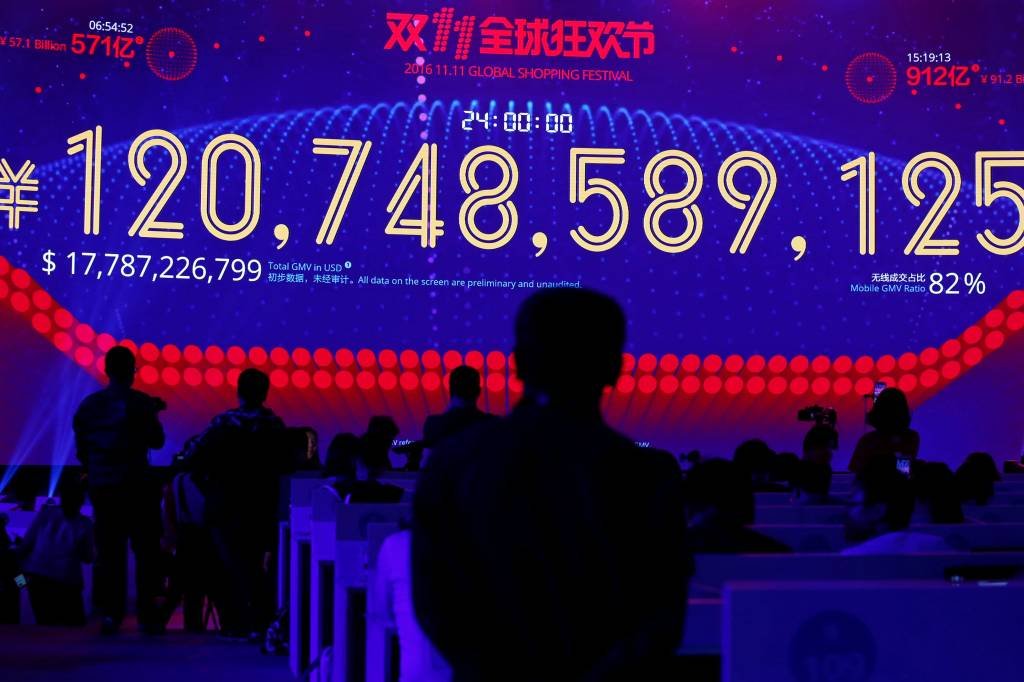 Dia do Solteiro termina e Alibaba fatura US$ 17,78 bilhões