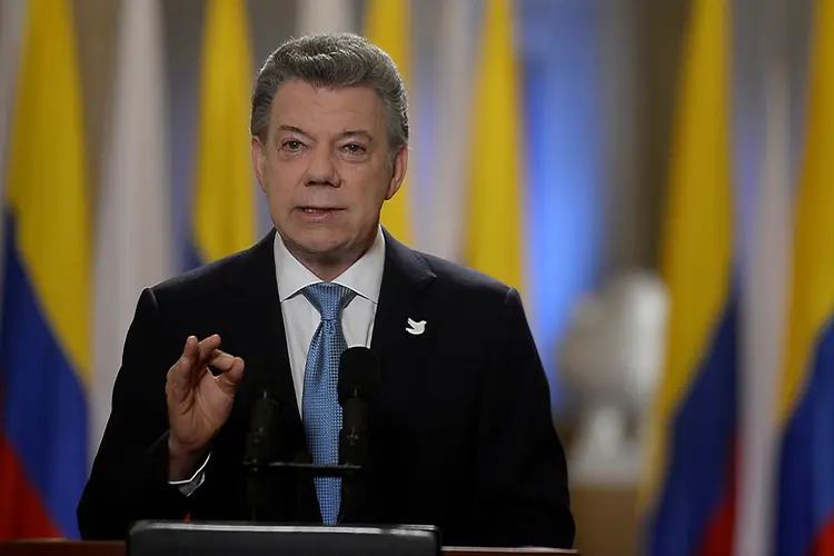 Santos: O presidente da Colômbia voltou a pedir a abertura de um canal humanitário para que organizações credenciadas possam prestar assistência no país. (Reuters/Reuters)