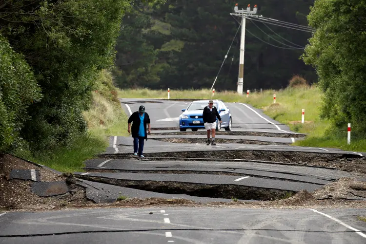 Nova Zelândia: terremoto de 7,8 graus de magnitude (Anthony Phelps/Reuters)