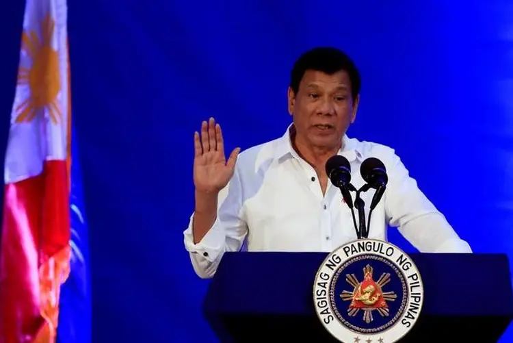 Rodrigo Duterte: a ONG Human Rights Watch (HRW) quer que Duterte seja investigado pelas execuções que teria ordenado (Romeo Ranoco/Reuters)
