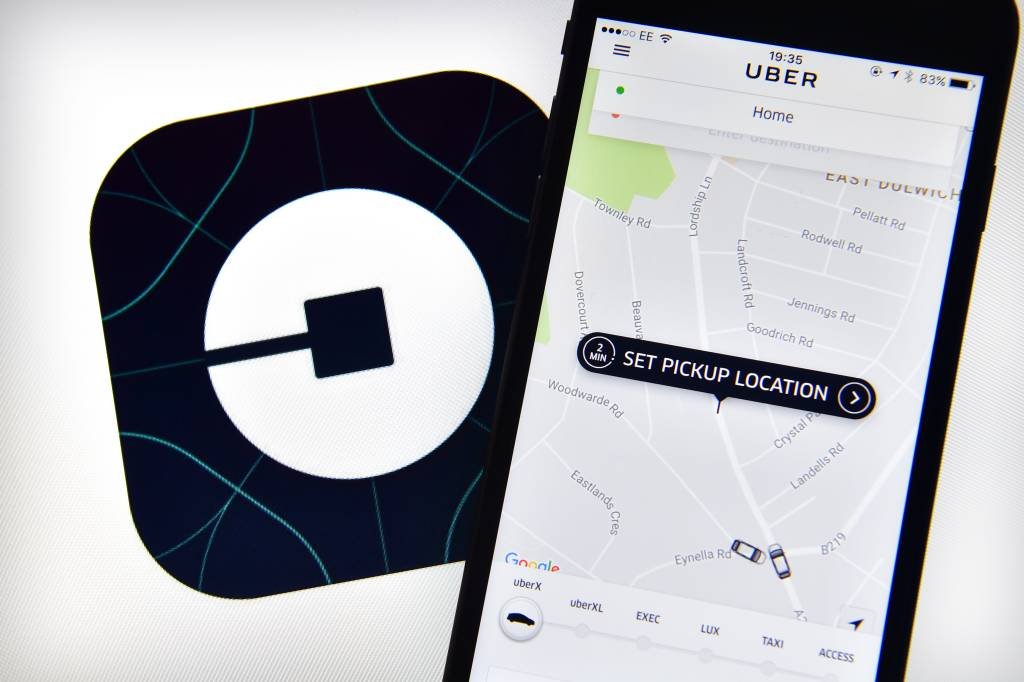 Uber: agora, a tela inicial do app mostra os três principais endereços do usuário (Carl Court/Getty Images)