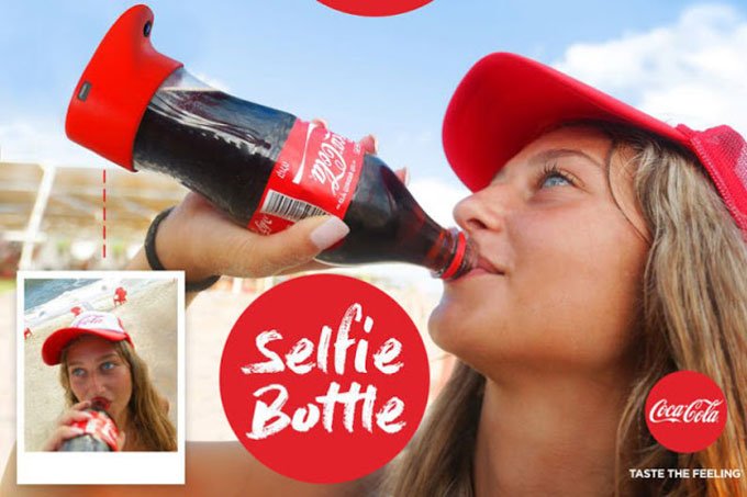 Coca-Cola lança garrafa que tira selfie