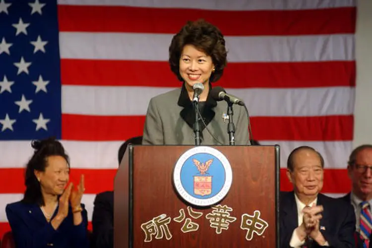 Chao: ela serviu durante os oito anos da gestão de George W. Bush entre 2001 e 2008 (Getty Images)