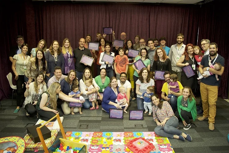 Primeira turma do curso Google for Moms, focado em mães empreendedoras (Paulo Liebert/Divulgação)