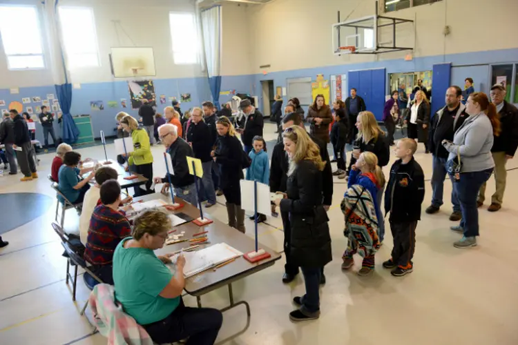 Eleitores americanos vão às urnas escolher o próximo presidente do país (Darren McCollester/Getty Images)
