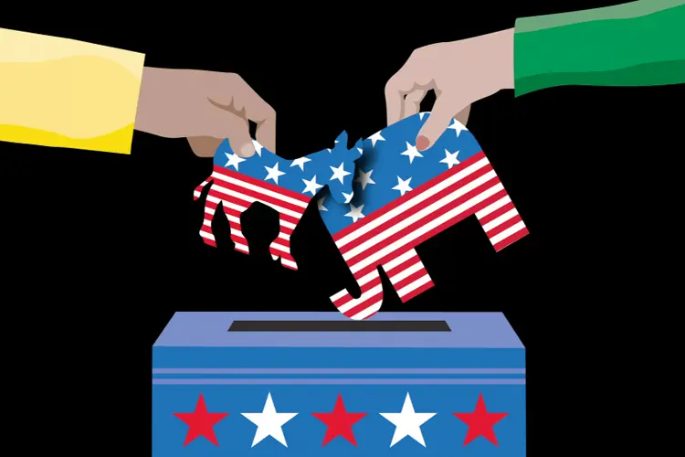 Eleições: o número contrasta com a visão dos eleitores sobre o atual presidente dos EUA (EXAME.com)