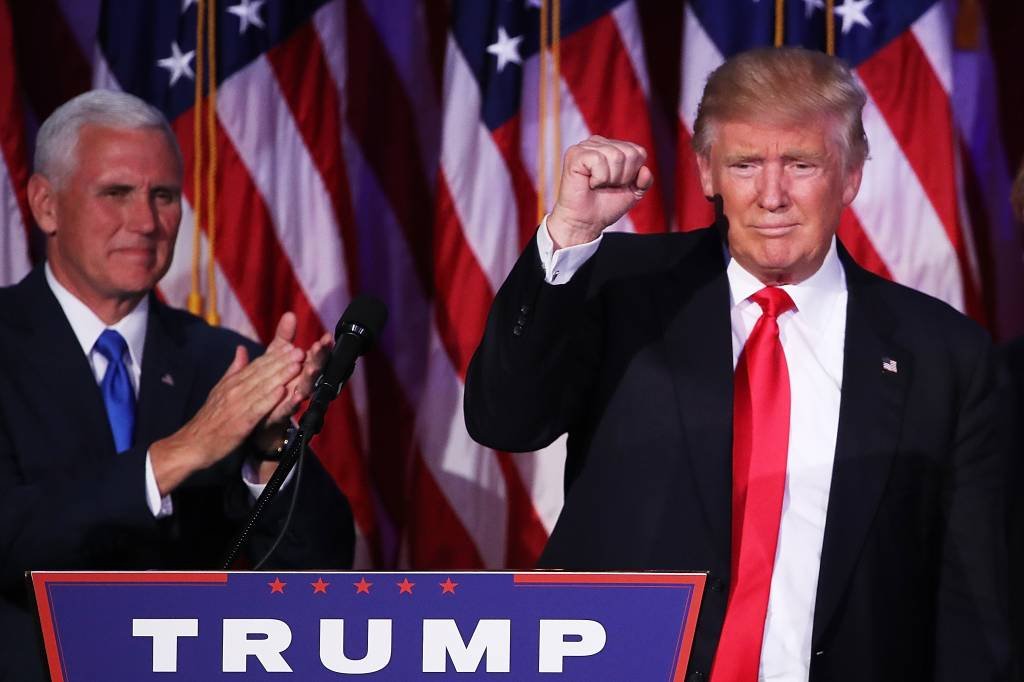 Trump: vitória derrubou bolsas (Mark Wilson/Getty Images)