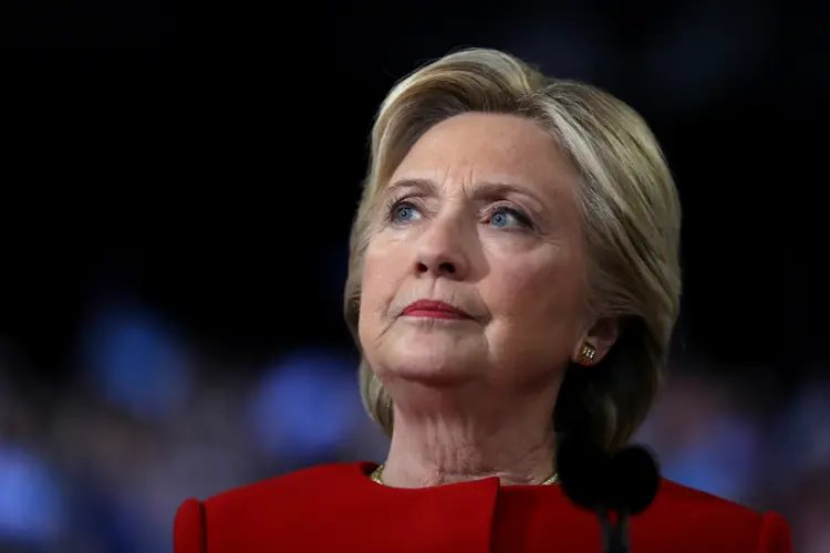 Hillary: candidata era apontada por quase todas as pesquisas de opinião do país como a favorita para vencer a eleição (Justin Sullivan/Getty Images)