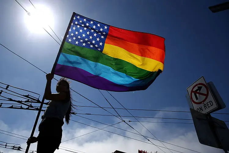 LGBT: em agosto, Trump anunciou a elaboração de uma nova legislação para impedir que transexuais fizessem parte das Forças Armadas (Foto/Getty Images)