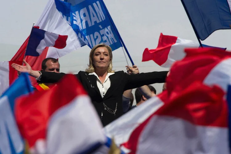 Le Pen: a candidata insistiu que seu "objetivo é ganhar esta eleição" (./Getty Images)