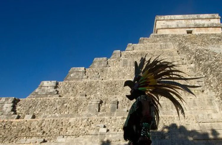 O templo de Kukulkán, no sítio arqueológico de Chichen Itzá (Pedro Pardo/AFP)