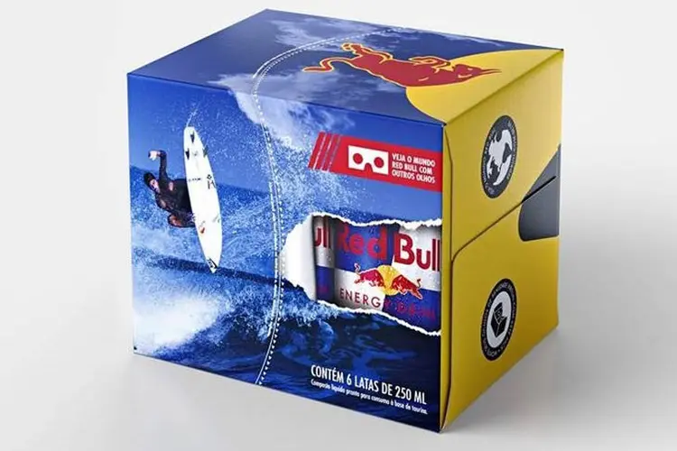 Caixa: para ter acesso ao lançamento, basta comprar a embalagem especial de 6 latas de Red Bull (Red Bull/Divulgação)