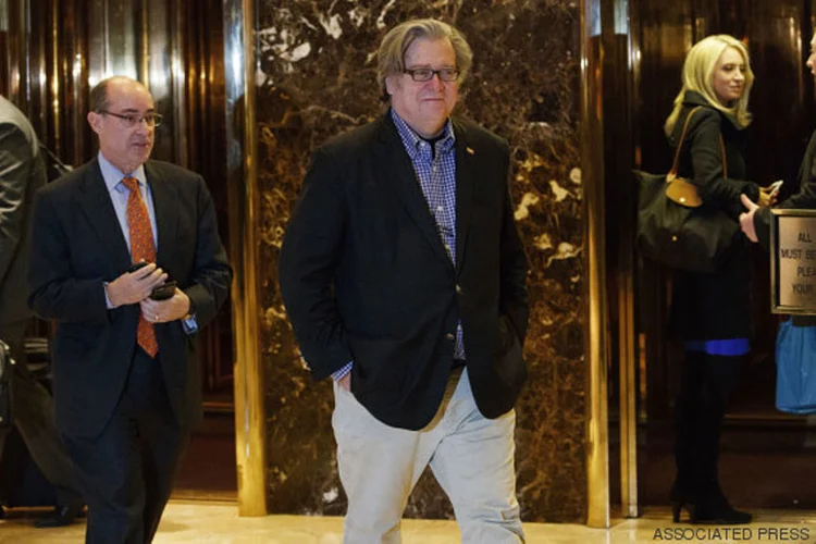 Stephen Bannon: ele é o novo estrategista da equipe de Donald Trump (Associated Press/Divulgação)