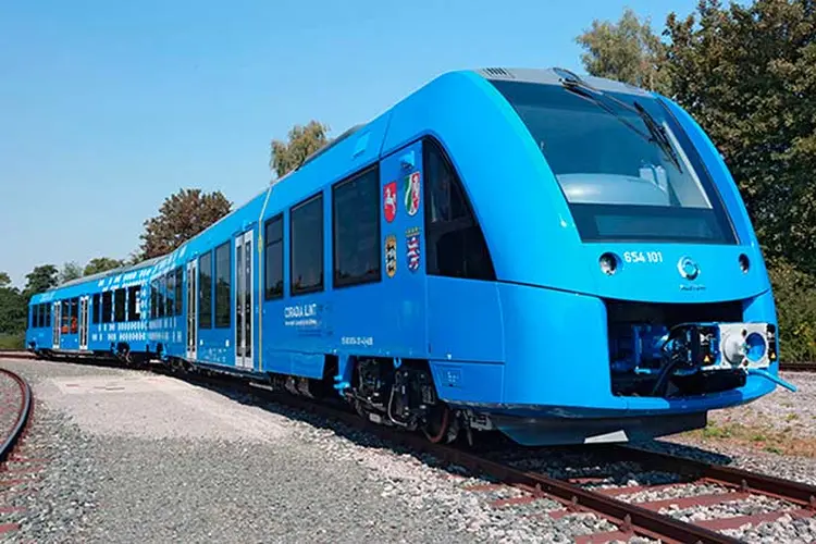 Trem da Alstom movido a hidrogênio (Alstom/Divulgação)