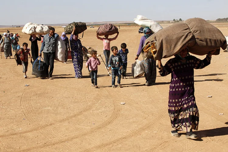 Migração: o acordo com a Turquia sobre os migrantes permitiu reduzir para algumas dezenas o número de pessoas que chegam diariamente às ilhas gregas do Egeu (Getty Images)