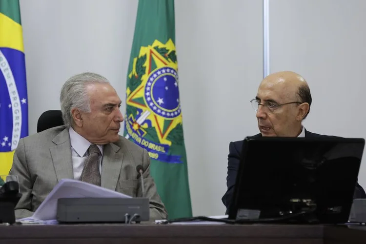 Temer e Meirelles: no áudio, Joesley sugere "ir mais firme nele" ao tratar de interesses de suas empresas (Marcos Corrêa/Agência Brasil)