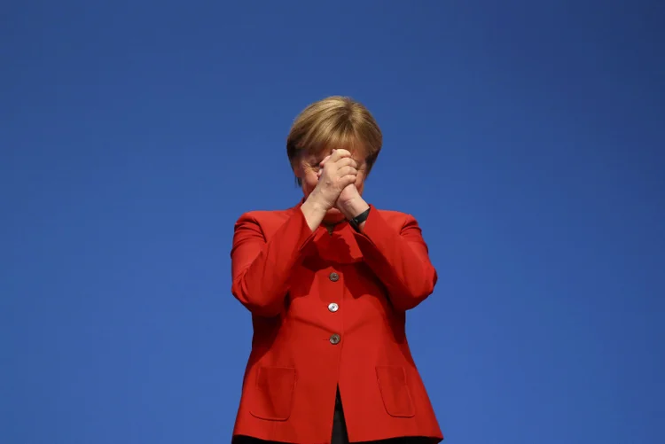 Angela Merkel: principais membros do partido de Merkel expressaram forte suporte à líder (Kai Pfaffenbach/Reuters)