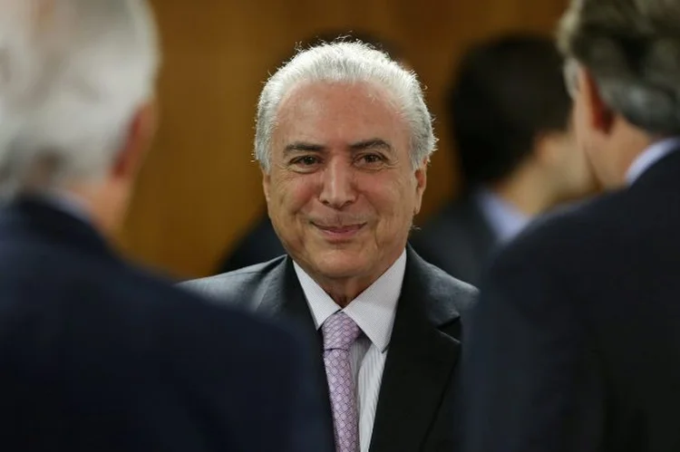 Michel Temer chega a encontros com políticos em Brasília (Adriano Machado/Reuters)